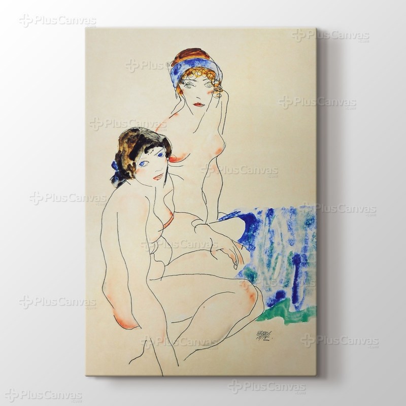 Two Female Nudes by the Water görseli.