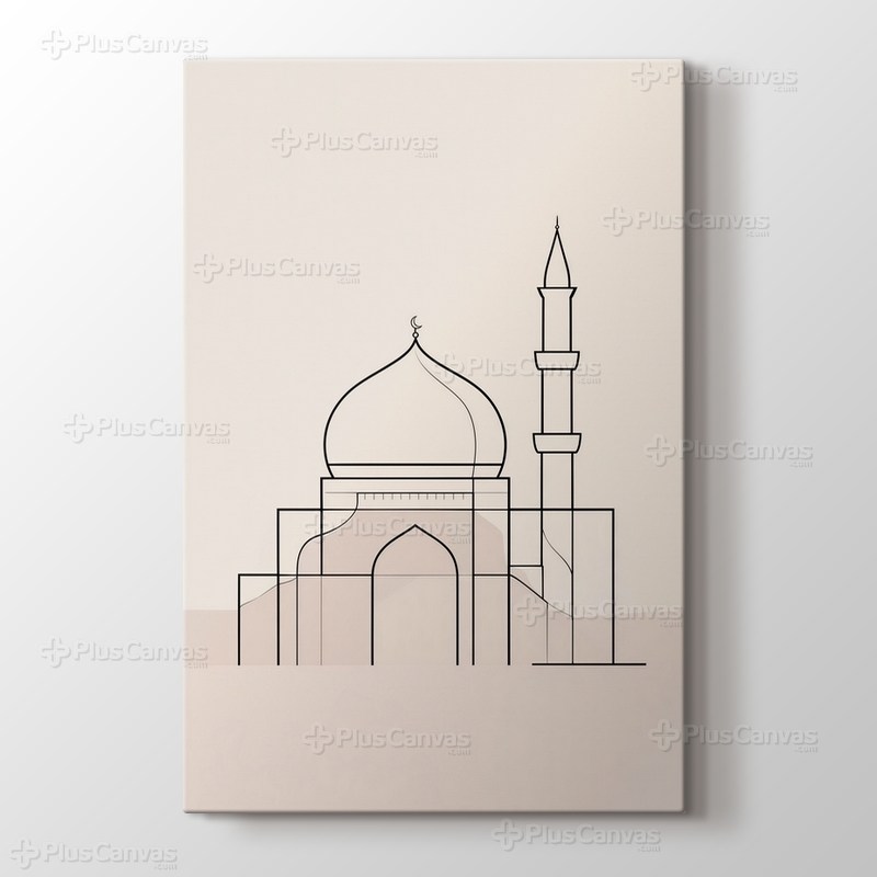 Minimal Cami - Line Art görseli.