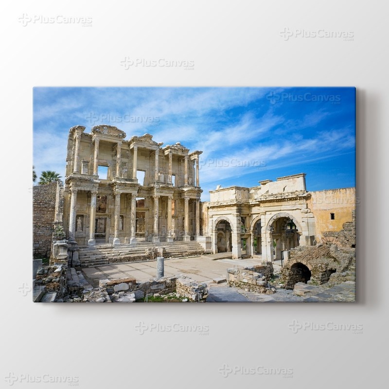 Library Of Celsus In Ephesus Ancient City Selçuk görseli.