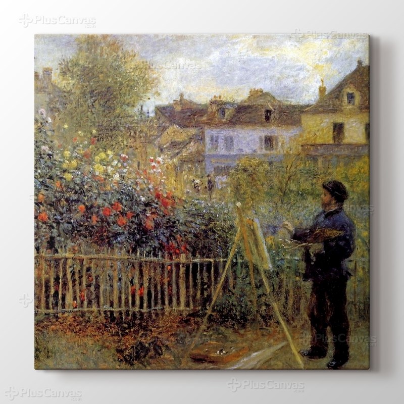 Monet Painting in His Garden görseli.