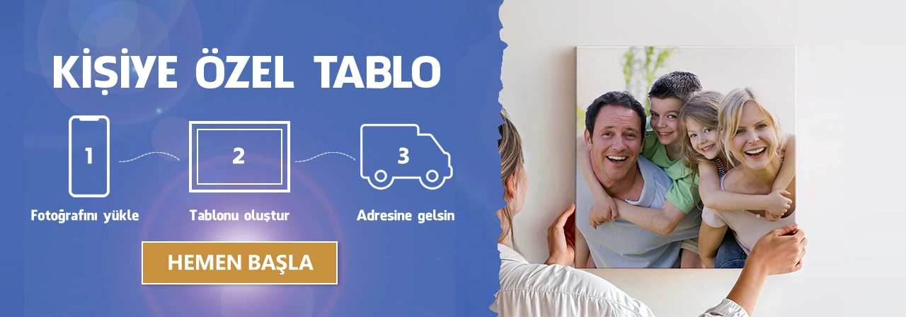 Fotoğrafından kişiye özel kanvas tablo
